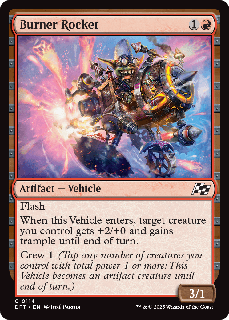 Burner Rocket (DFT-114) - Aetherdrift Foil