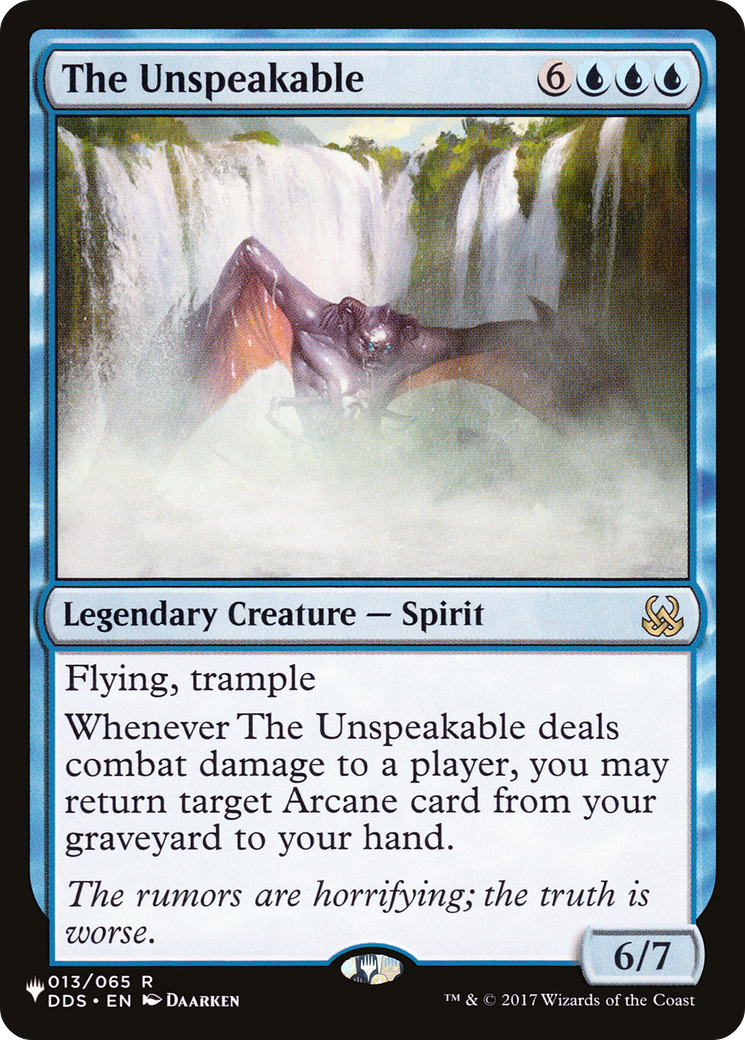 The Unspeakable (LIST-013/065) - The List