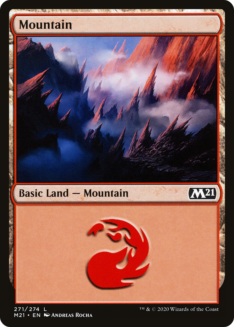 Mountain (271) (M21-271) - Core Set 2021 Foil
