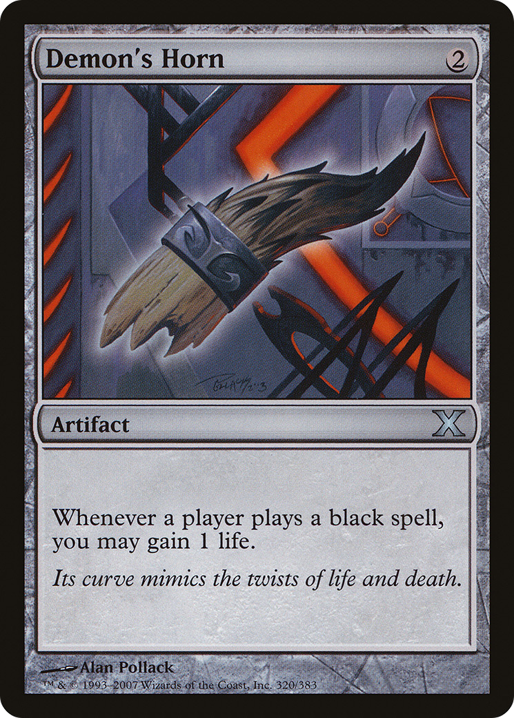 Demon's Horn (10E-320) - Tenth Edition Foil