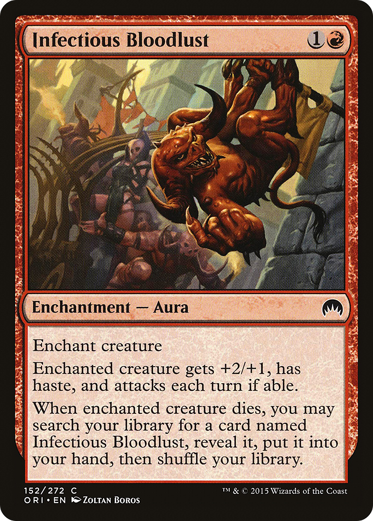Infectious Bloodlust (ORI-152) - Magic Origins Foil