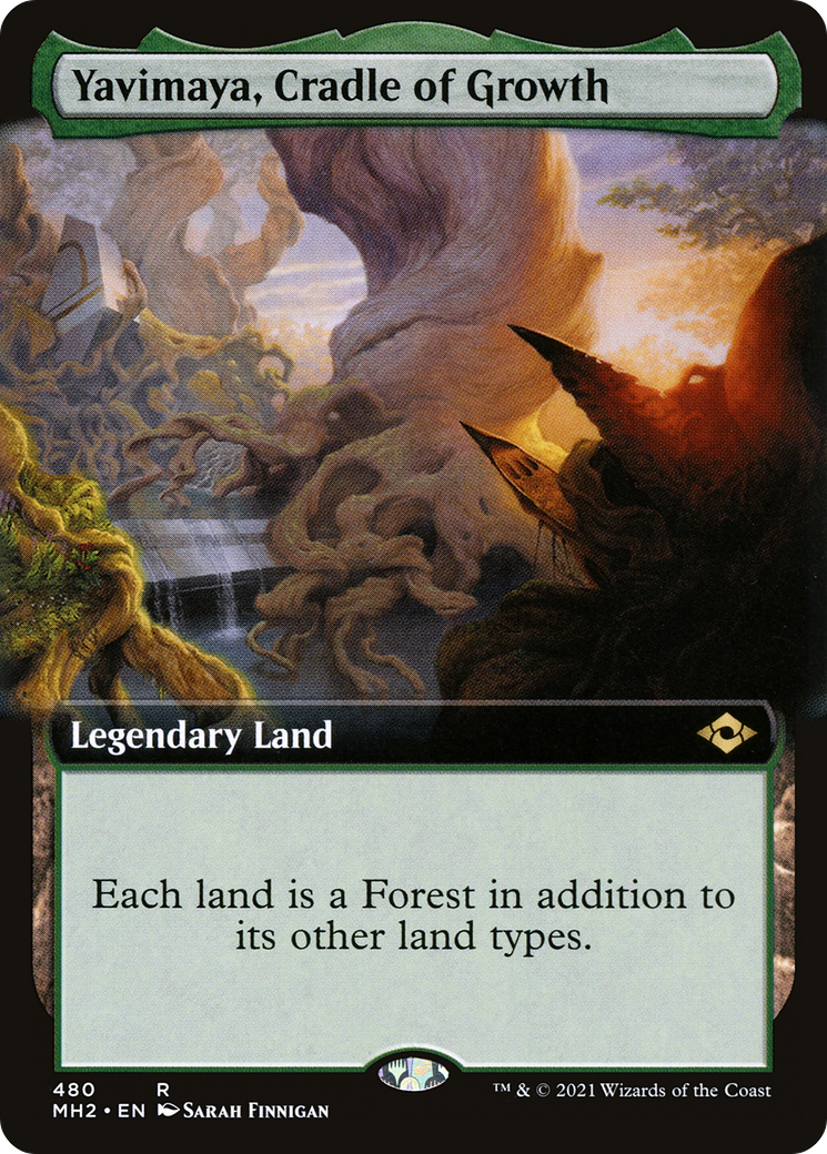 Yavimaya, Cradle of Growth (Extended Art) (MH2-480) - Modern Horizons 2: (Extended Art)