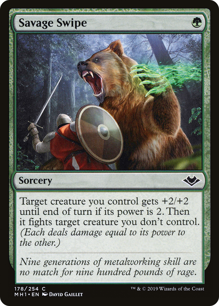Savage Swipe (MH1-178) - Modern Horizons Foil