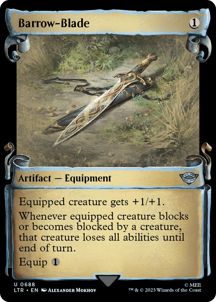 Barrow-Blade (Showcase Scrolls) (LTR-688) - The Lord of the Rings: Tales of Middle-earth: (Showcase) Foil