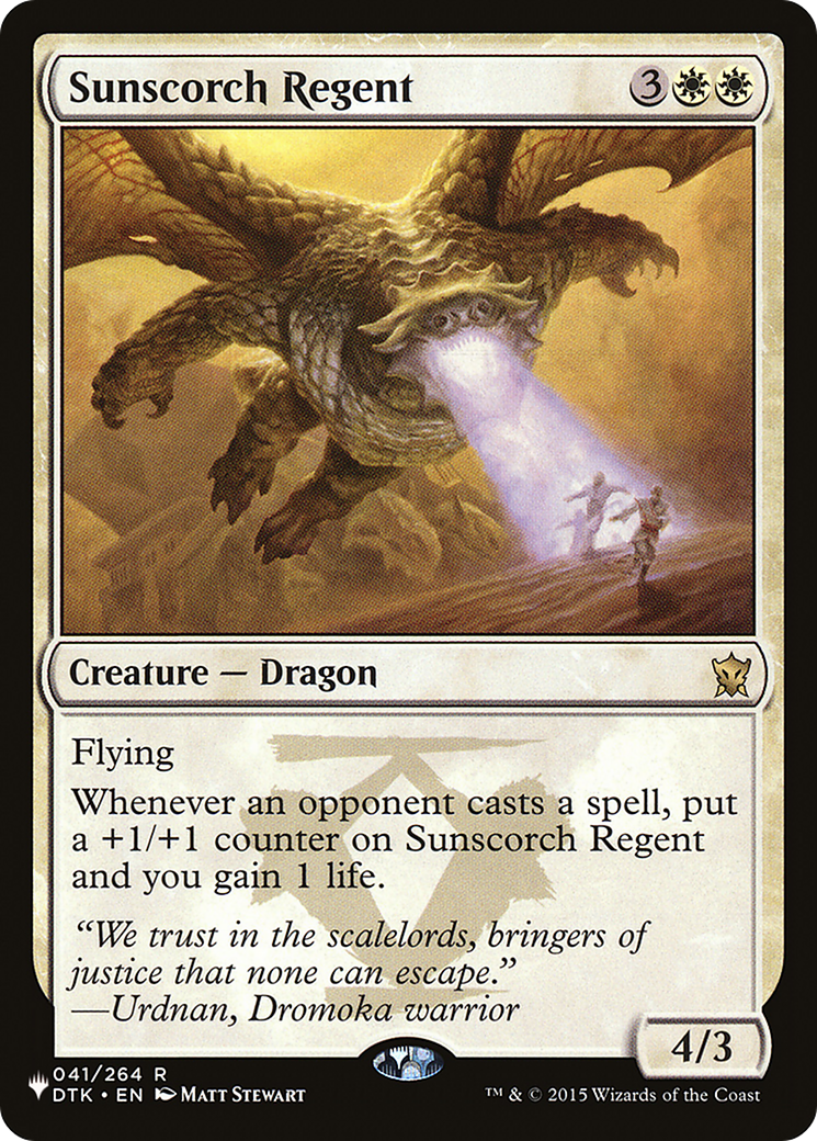 Sunscorch Regent (LIST-041/264) - The List Reprints