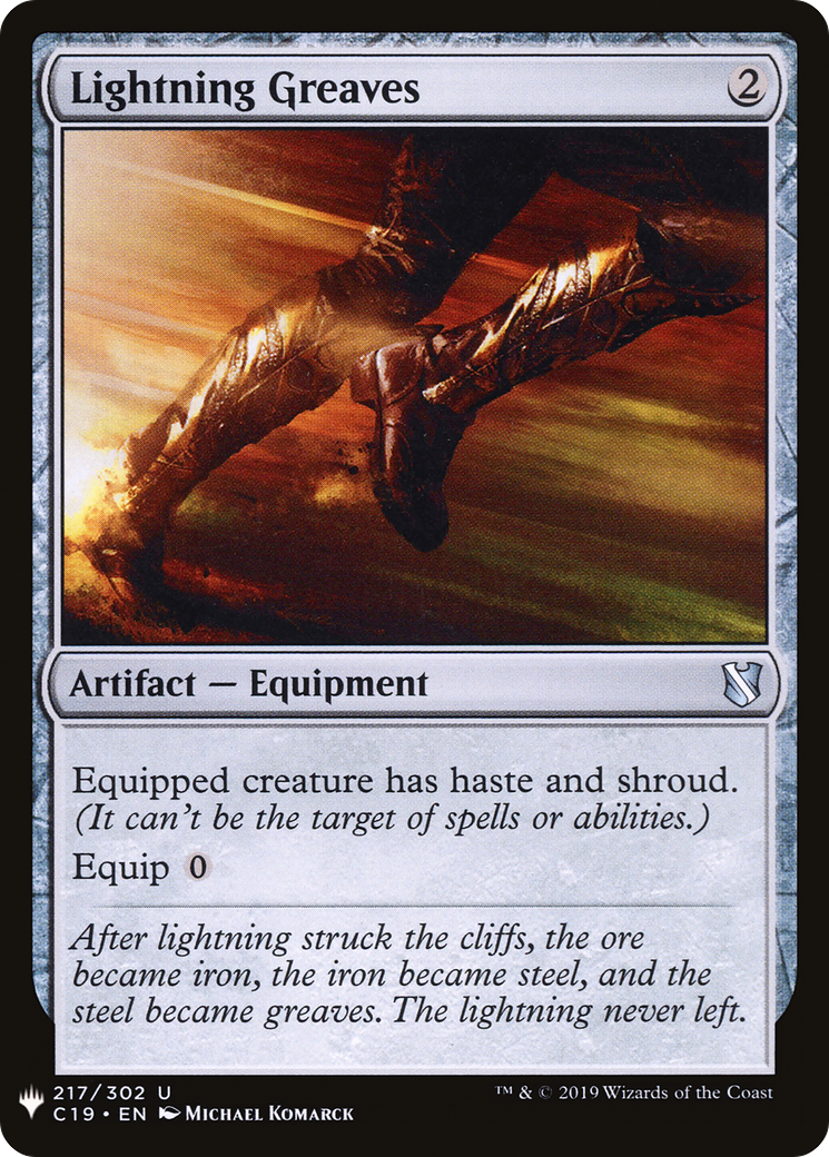 Lightning Greaves (C19) (LIST-217) - The List