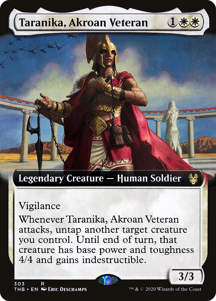 Taranika, Akroan Veteran (Extended Art) (THB-303) - Theros Beyond Death: (Extended Art) Foil