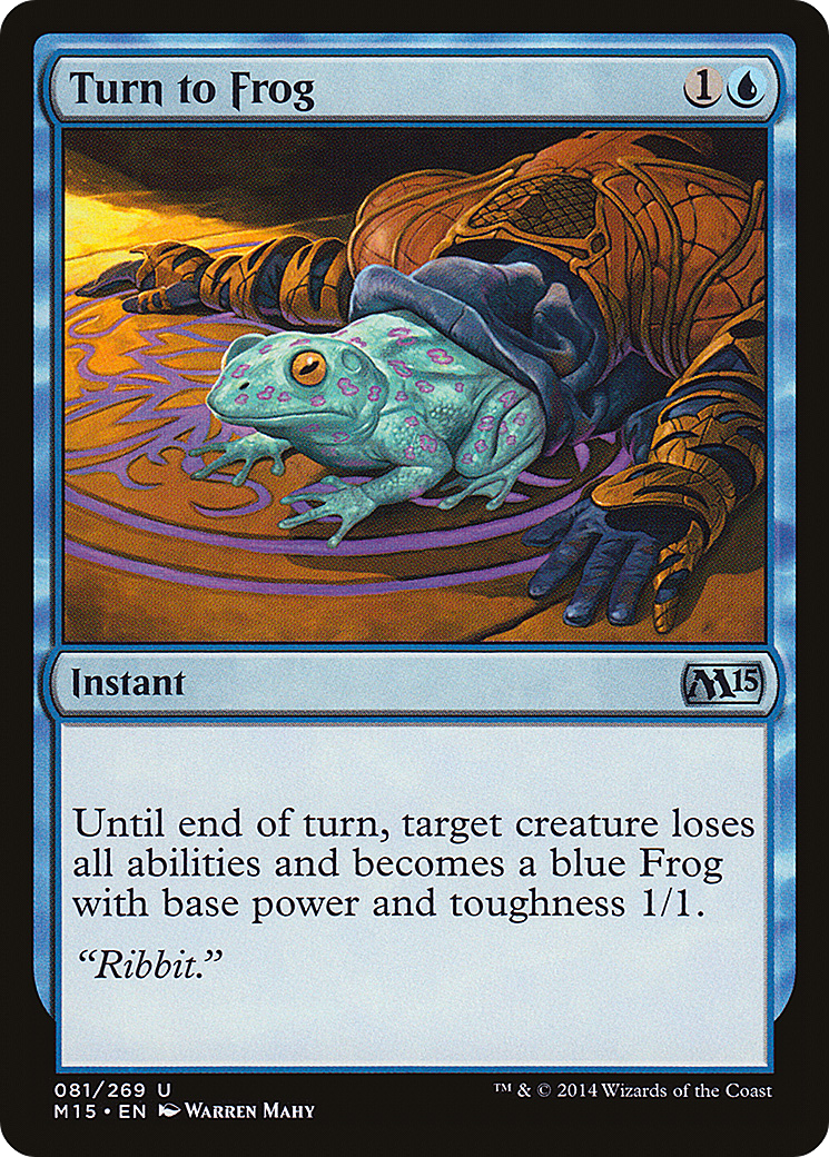 Turn to Frog (M15-081) - Magic 2015 Foil