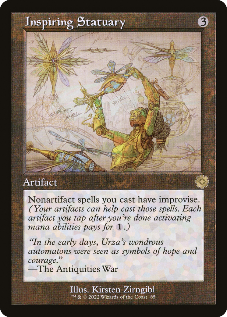 Inspiring Statuary (Schematic) (BRR-085) - The Brothers' War Retro Artifacts Foil