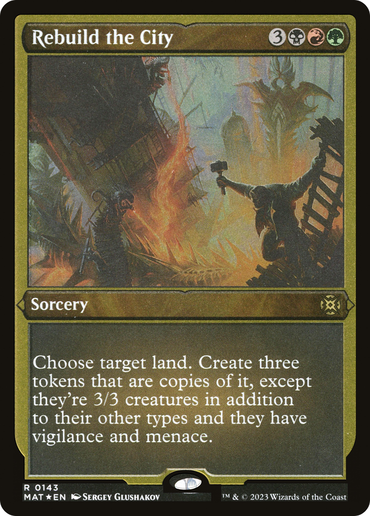 Rebuild the City (Foil Etched) (MAT-143) - March of the Machine: The Aftermath Foil