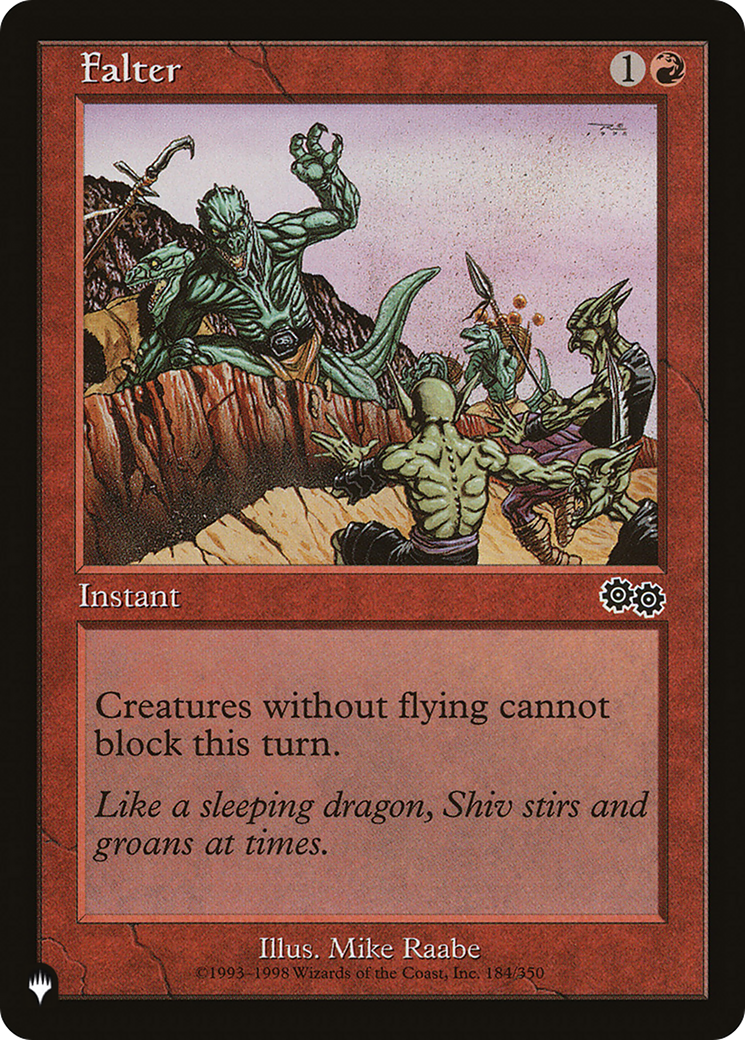 Falter (LIST-184/350) - The List