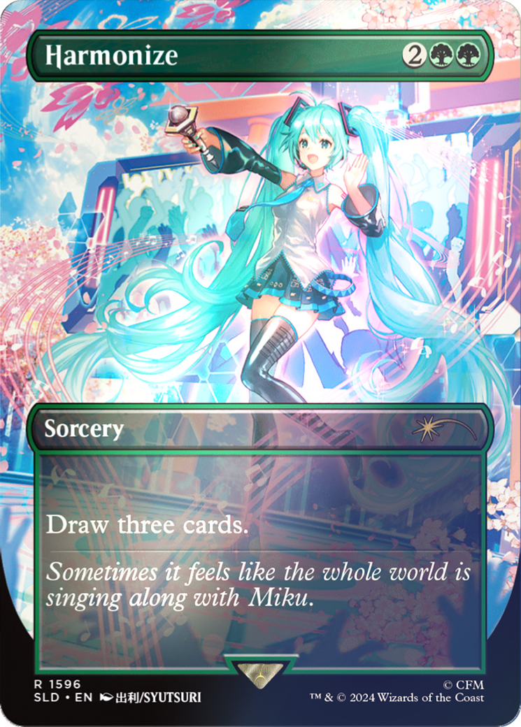 Harmonize (Rainbow Foil) (SLD-1596) - Secret Lair Drop (Borderless) Foil