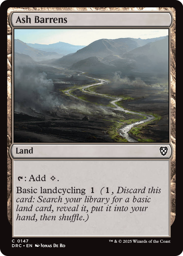 Ash Barrens (DRC-147) - Commander: Aetherdrift