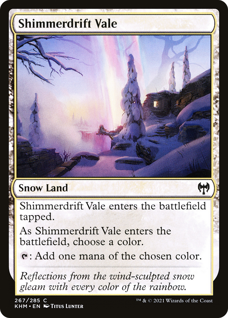 Shimmerdrift Vale (KHM-267) - Kaldheim: (snow)