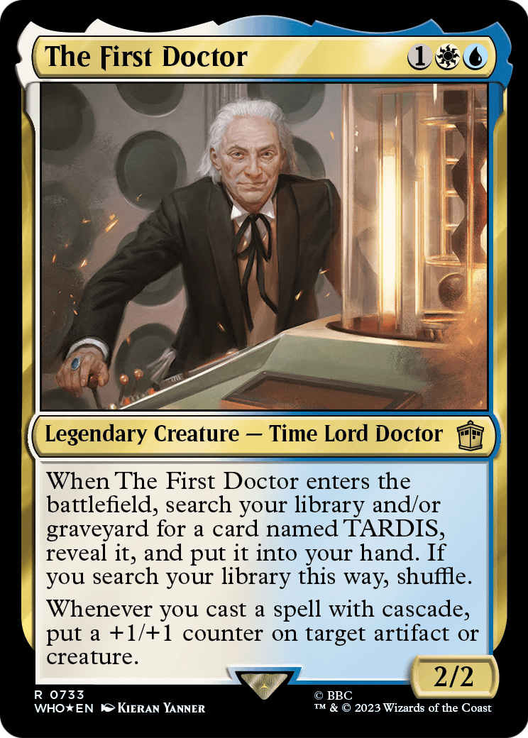 The First Doctor (Surge Foil) (WHO-733) - Doctor Who Foil