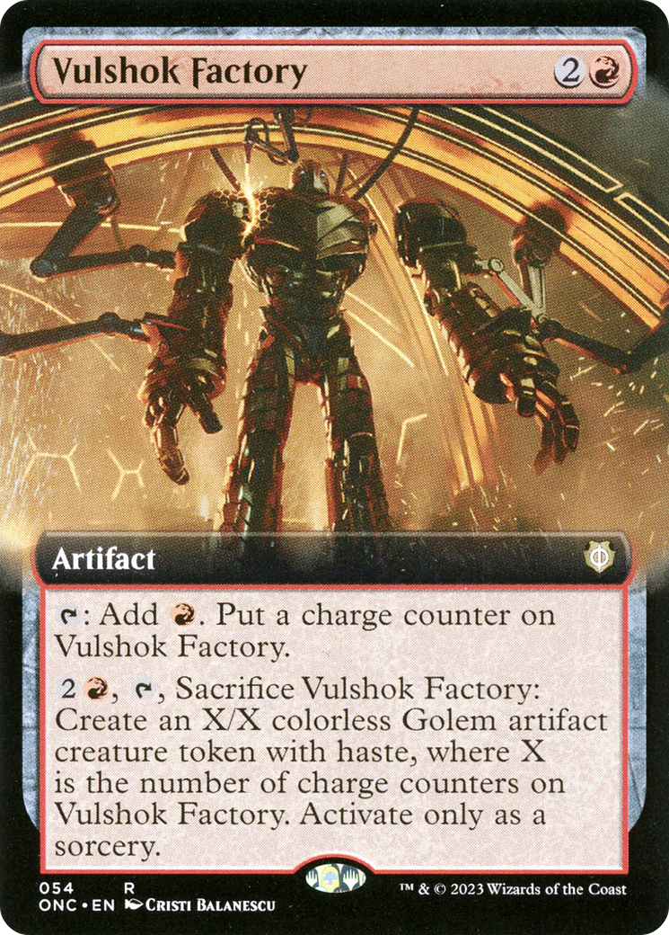 Vulshok Factory (Extended Art) (ONC-054) - Phyrexia: All Will Be One Commander: (Extended Art)