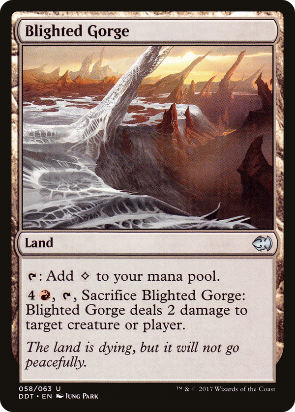 Blighted Gorge (DDT-058) - Duel Decks: Merfolk vs. Goblins