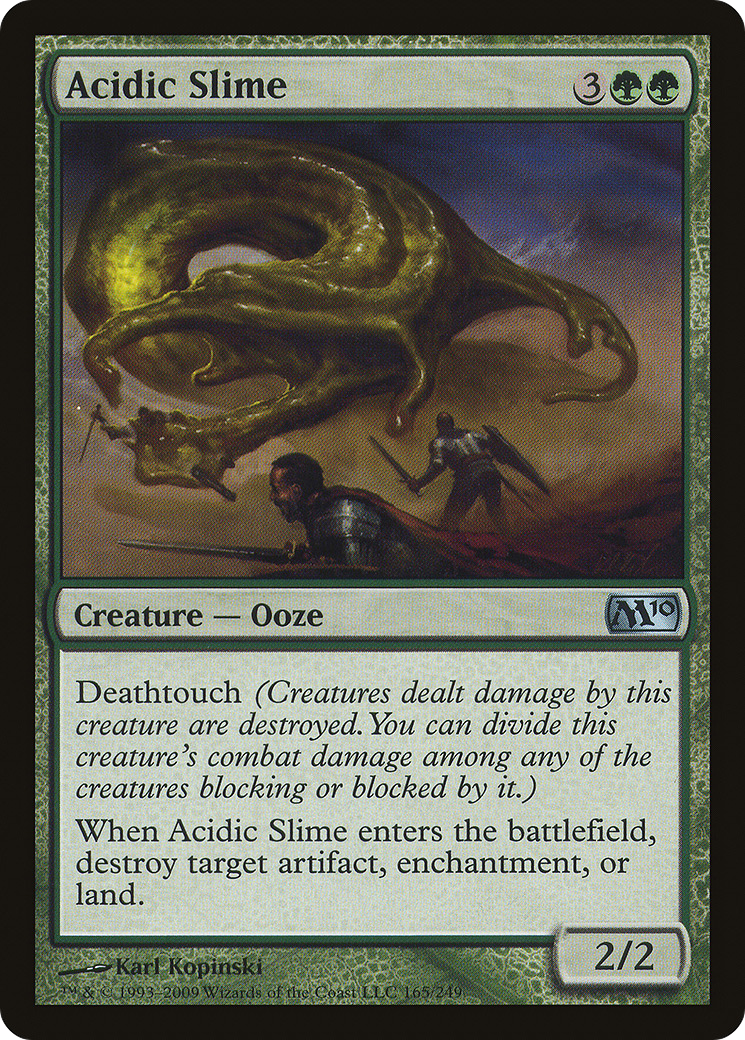 Acidic Slime (M10-165) - Magic 2010 Foil