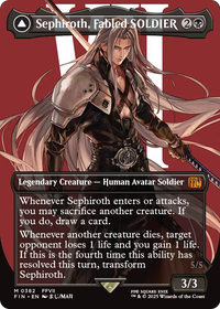 Sephiroth, Fabled SOLDIER (0382) (Borderless) (FIN-382) - FINAL FANTASY Foil
