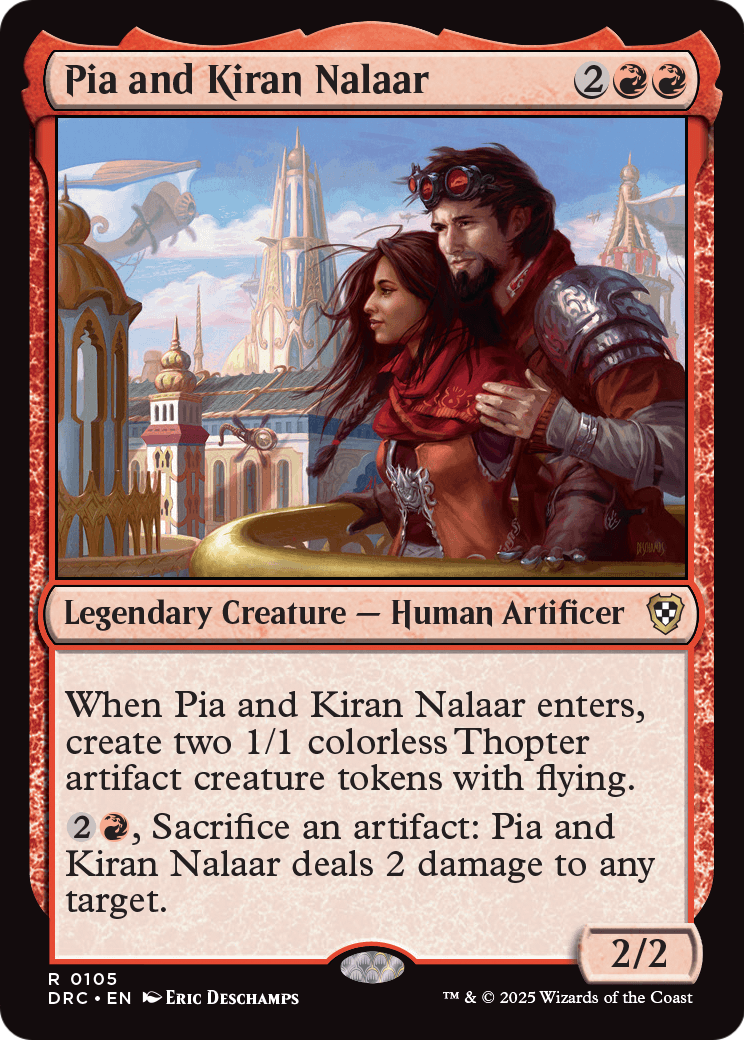 Pia and Kiran Nalaar (DRC-105) - Commander: Aetherdrift