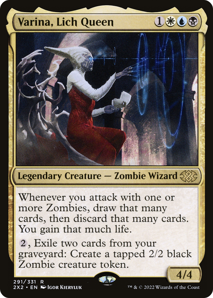 Varina, Lich Queen (2X2-291) - Double Masters 2022 Foil