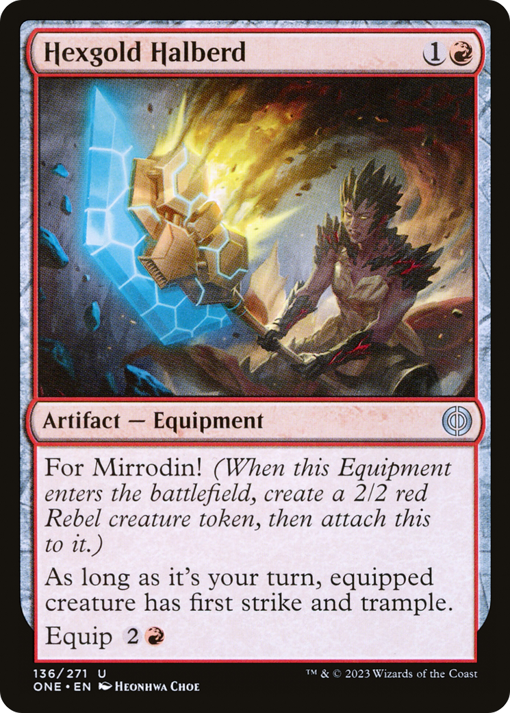 Hexgold Halberd (ONE-136) - Phyrexia: All Will Be One
