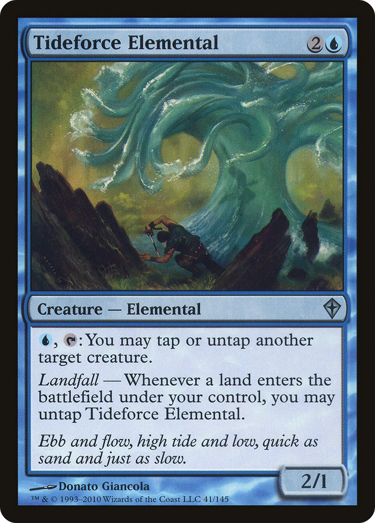 Tideforce Elemental (WWK-041) - Worldwake Foil