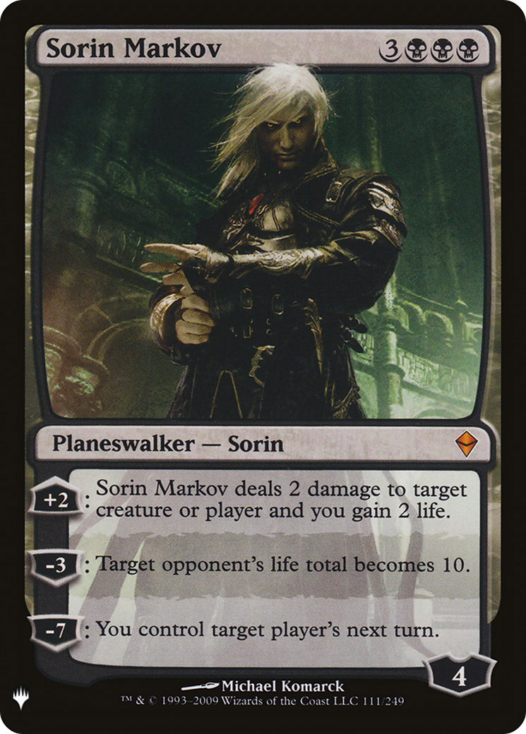 Sorin Markov (ZEN) (LIST-111) - The List