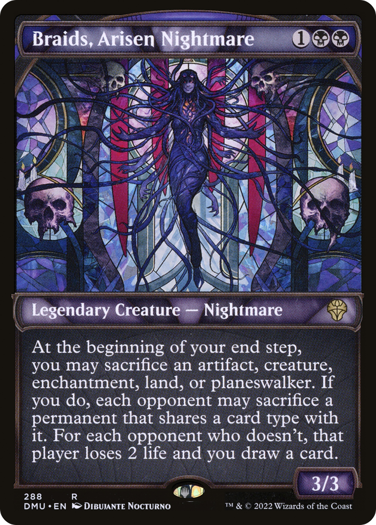 Braids, Arisen Nightmare (Showcase) (DMU-288) - Dominaria United: (Showcase) Foil