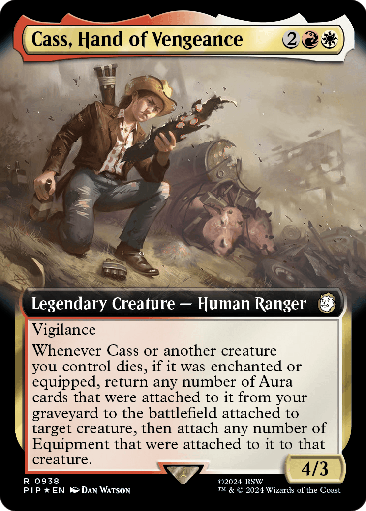 Cass, Hand of Vengeance (Extended Art) (Surge Foil) (PIP-938) - Fallout: (Extended Art) Foil
