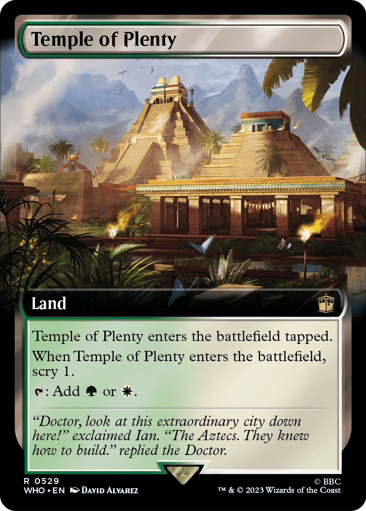 Temple of Plenty (Extended Art) (WHO-529) - Doctor Who: (Extended Art)