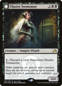 Elusive Tormentor (BABP-108) - Shadows over Innistrad Promos: (Double Faced Transform) Foil