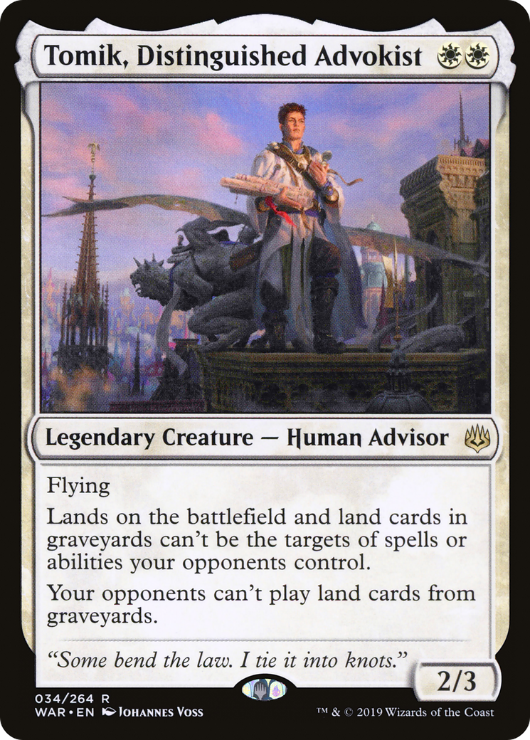 Tomik, Distinguished Advokist (WAR-034) - War of the Spark
