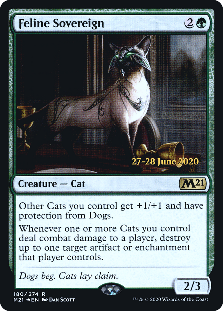 Feline Sovereign (PRE-180) - Core Set 2021 Promos Foil