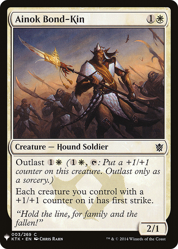 Ainok Bond-Kin (LIST-003) - The List
