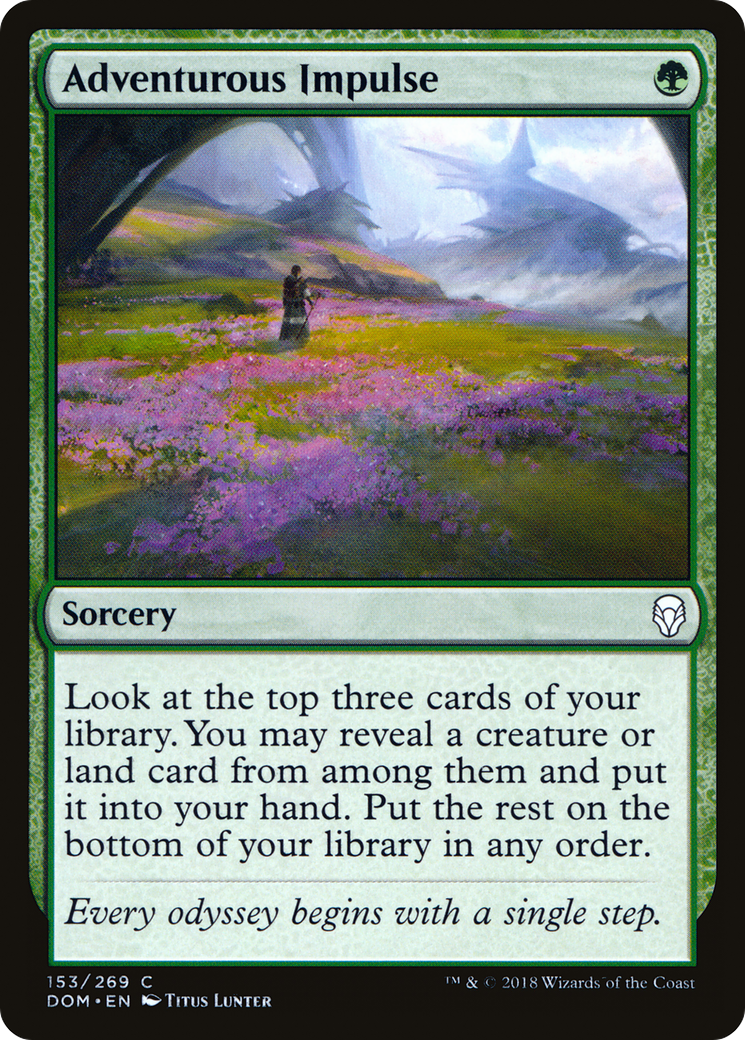 Adventurous Impulse (DOM-153) - Dominaria Foil