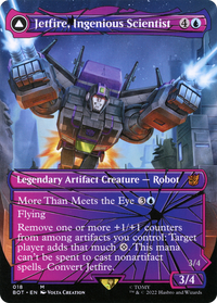 Jetfire, Ingenious Scientist (Shattered Glass) (BOT-018) - Transformers: (convertdfc, shatteredglass) (Borderless)