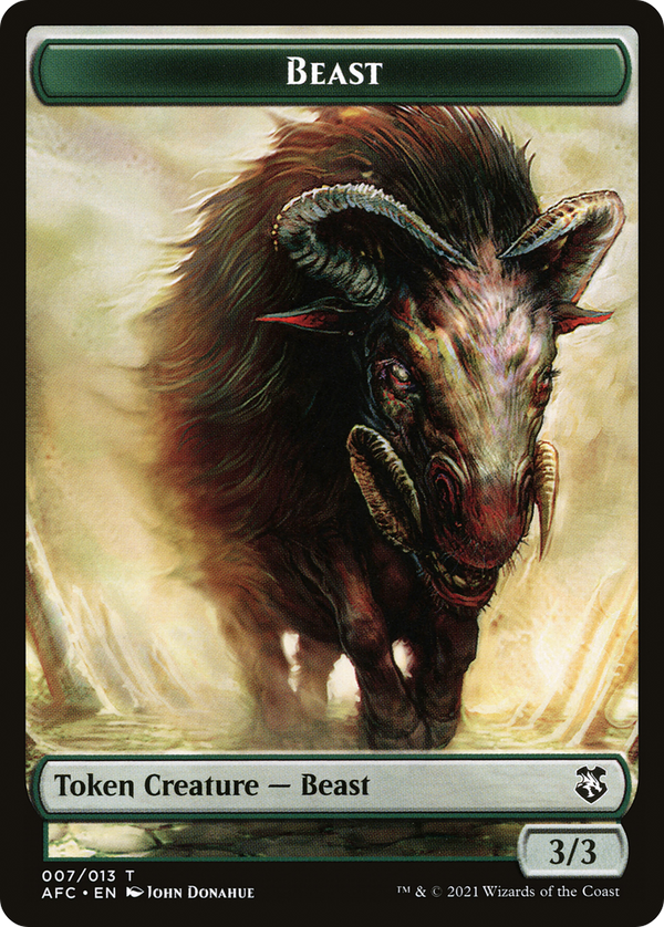 Beast (TAFC-007) - Forgotten Realms Commander Tokens