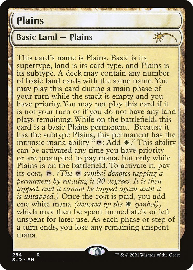 Plains (254) (Full-Text Lands) (SLD-254) - Secret Lair Drop Foil