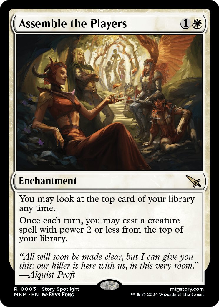 Assemble the Players (MKM-003) - Murders at Karlov Manor Foil