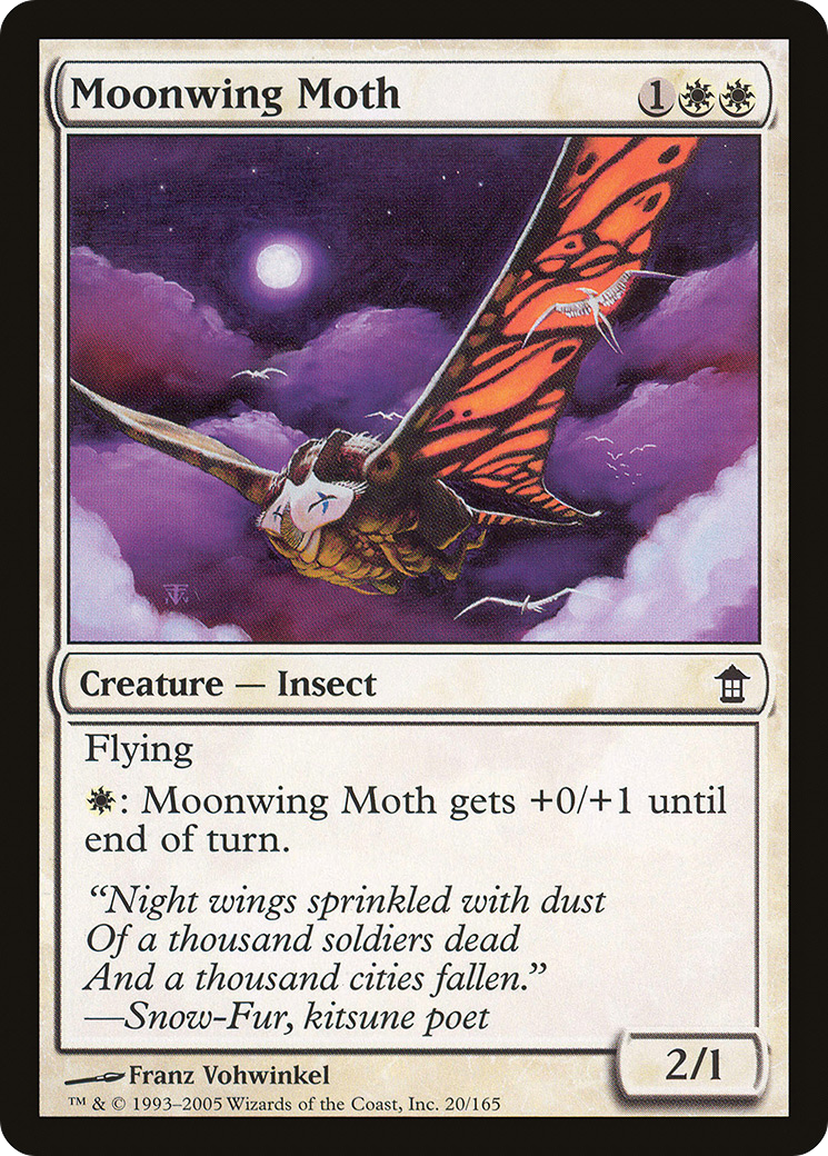 Moonwing Moth (SOK-020) - Saviors of Kamigawa Foil