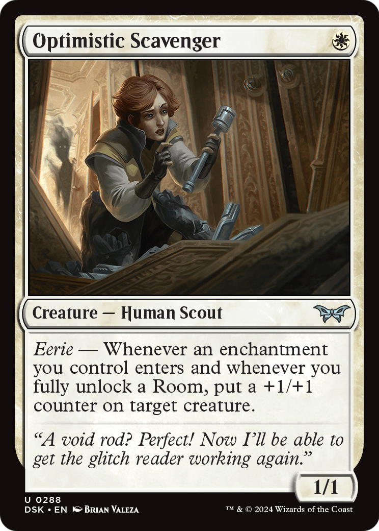 Optimistic Scavenger (0288) (DSK-288) - Duskmourn: House of Horror Foil