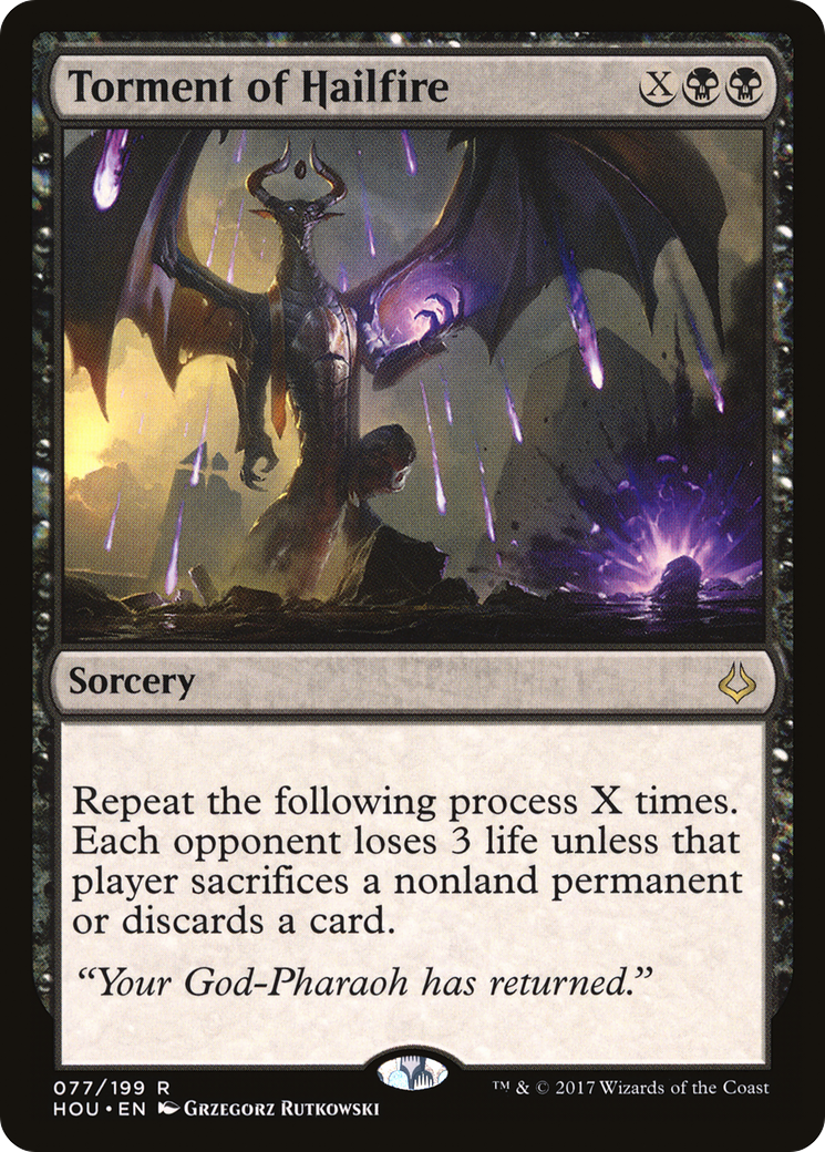 Torment of Hailfire (HOU-077) - Hour of Devastation Foil