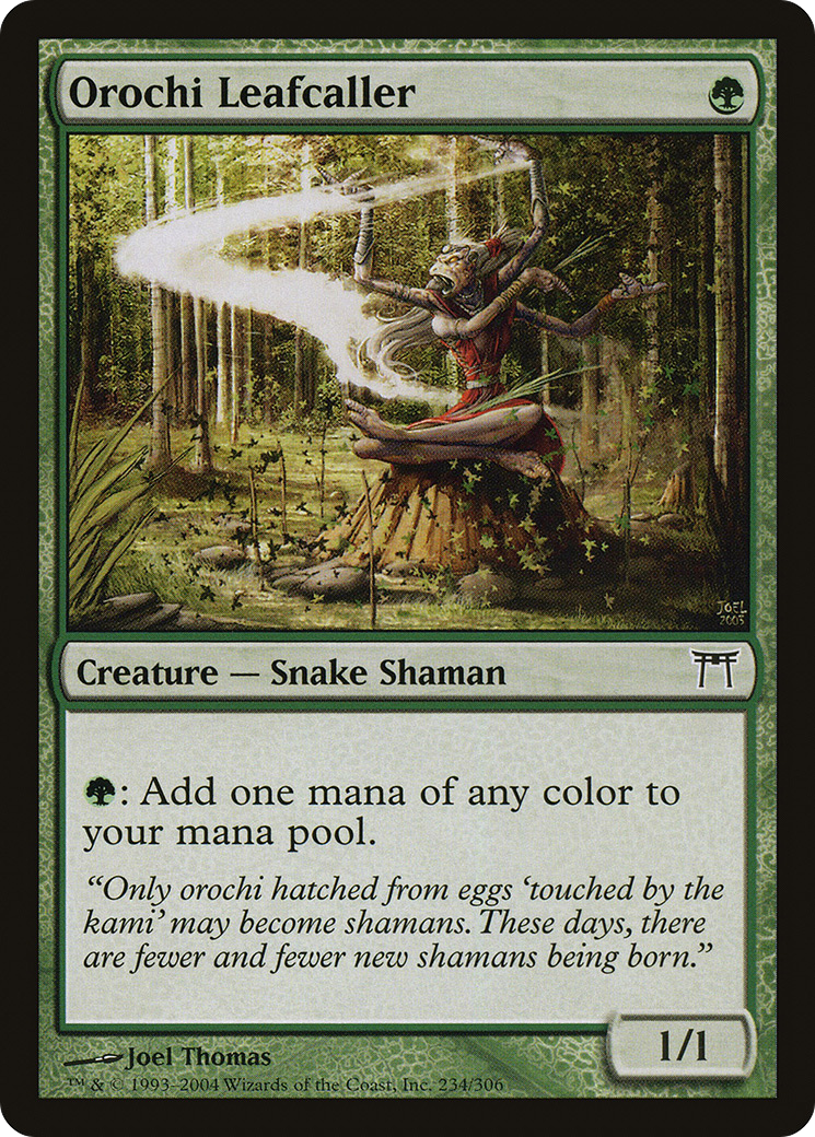 Orochi Leafcaller (CHK-234) - Champions of Kamigawa Foil