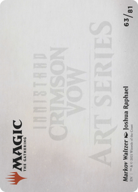 Markov Waltzer // Markov Waltzer (AVOW-063) - Crimson Vow Art Series (Borderless) Foil