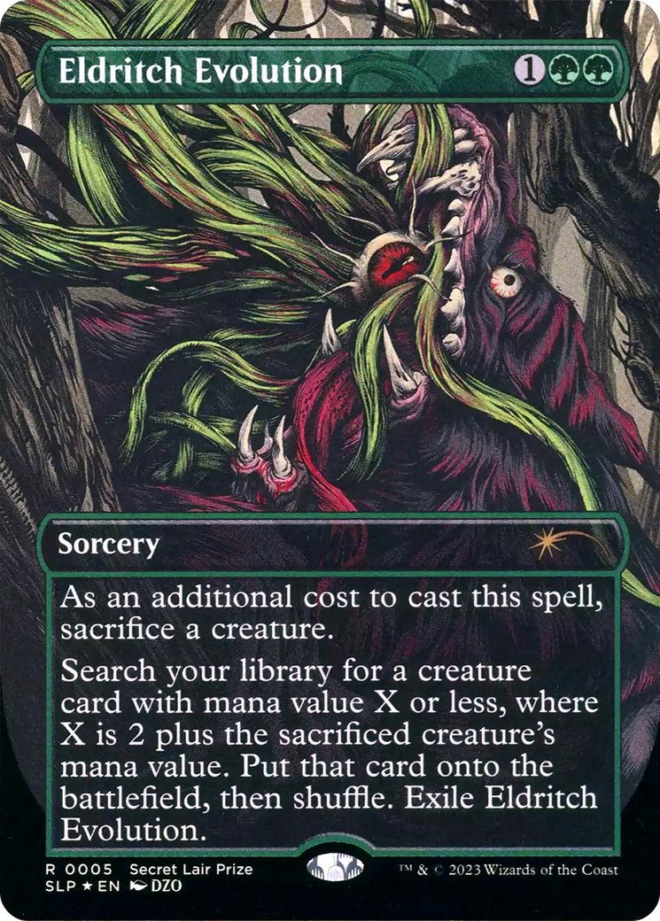 Eldritch Evolution (SLP-005) - Secret Lair Showdown (Borderless) Foil