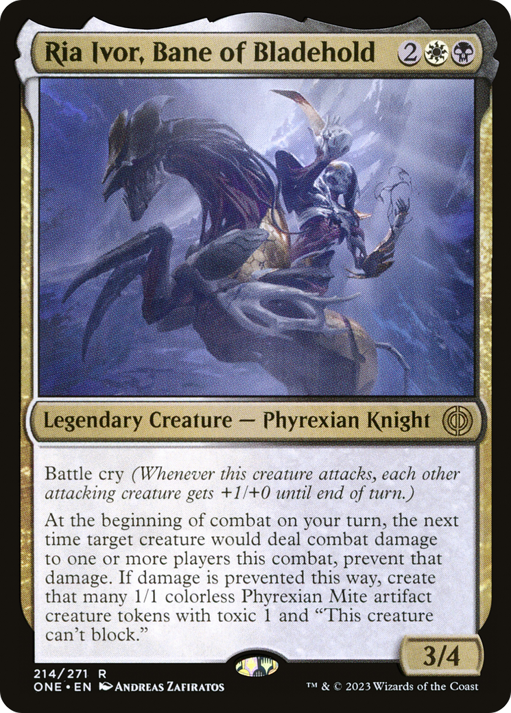 Ria Ivor, Bane of Bladehold (ONE-214) - Phyrexia: All Will Be One Foil