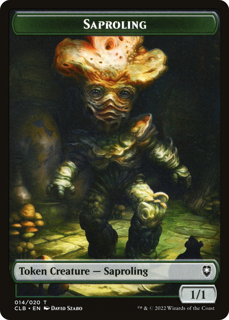 Saproling Token (CLB-014) - Battle for Baldur's Gate Tokens