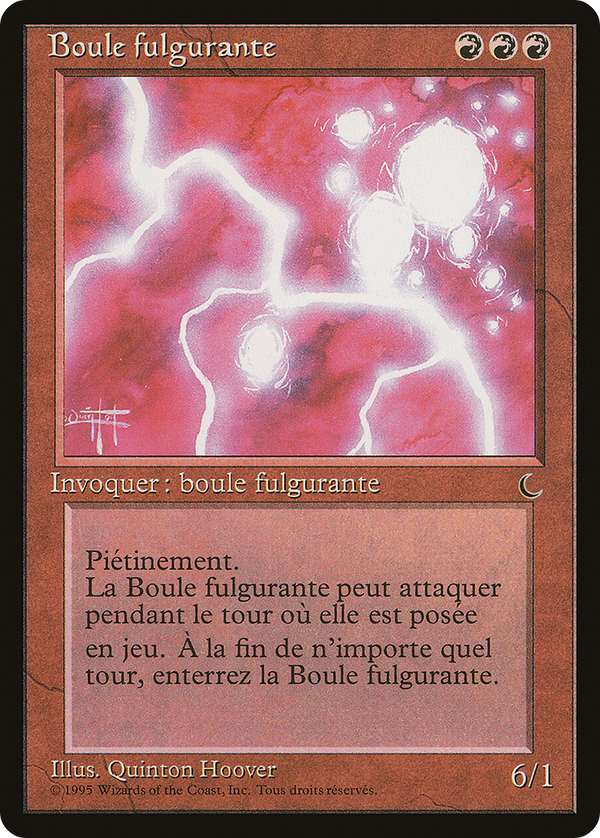 Ball Lightning (French) - "Boule fulgurante" (REN-) - Renaissance