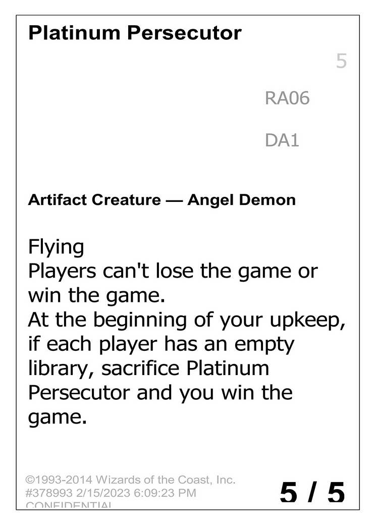 Platinum Persecutor (UNK-) - Unknown Event
